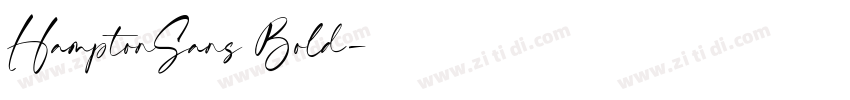 HamptonSans Bold字体转换